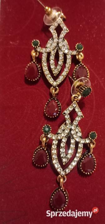 Piękne eleganckie kolczyki styl Osmański Zegarki i Biżuteria Białystok