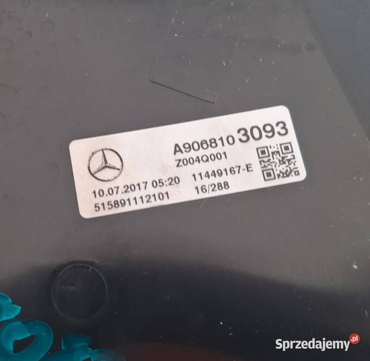 MERCEDES SPRINTER W906 CRAFTER LUSTERKO Lusterka zewnętrzne Bieleń