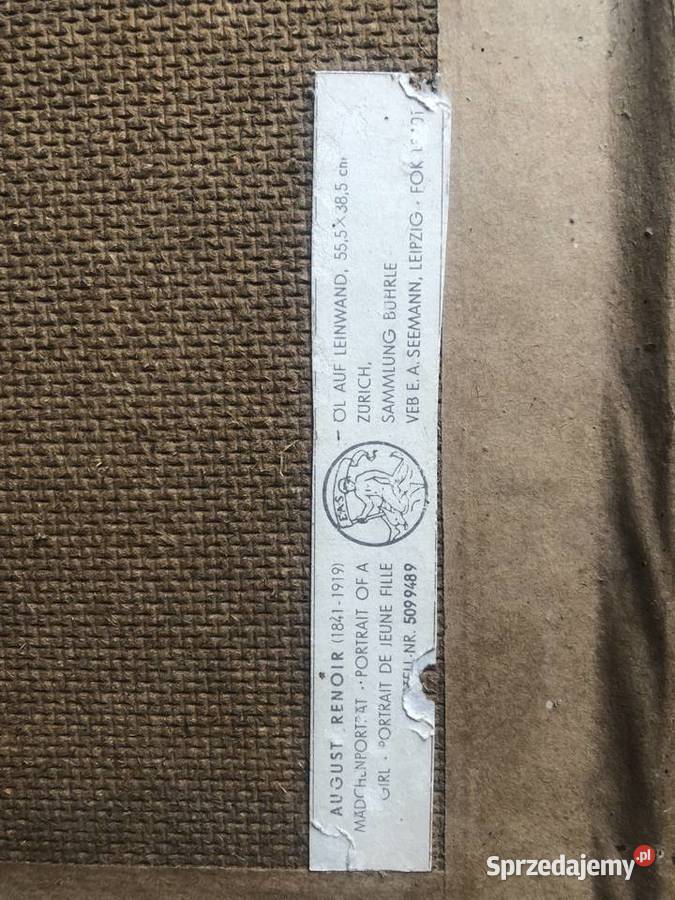 Replika August Renoir Portrait of a girl Ciepielów