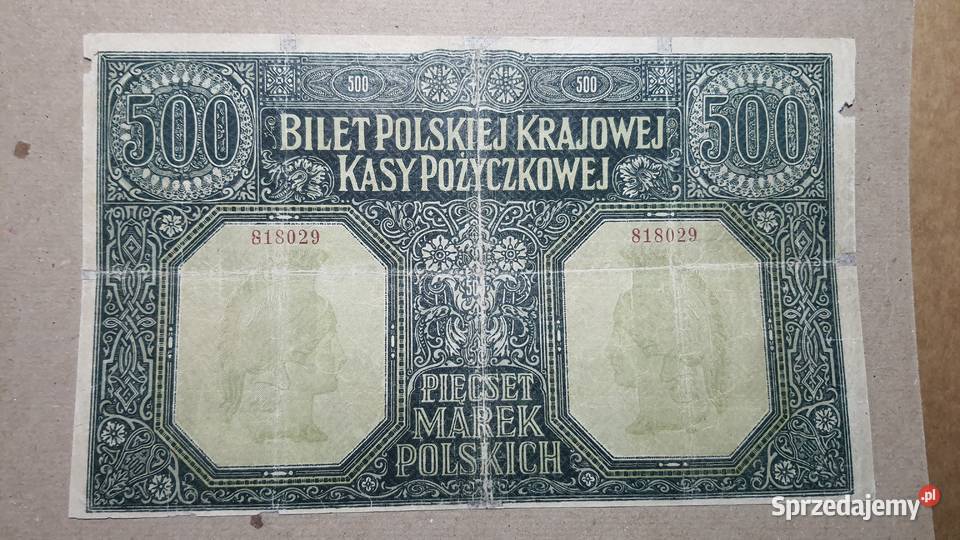 RZADKOŚĆ 500 MAREK POLSKICH 1916 sprzedam