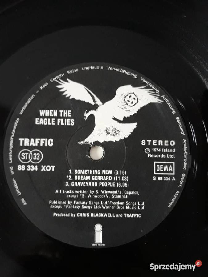 TRAFFIC brytyjska legenda rocka progresywnego płyta winylowa