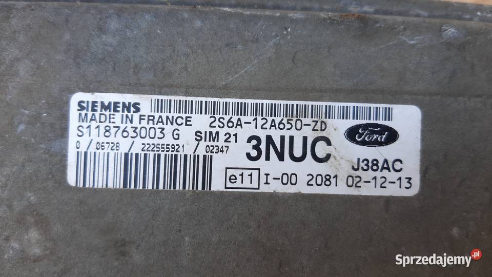komputer sterownik silnika Ford Fiesta mk6 13 dolnośląskie