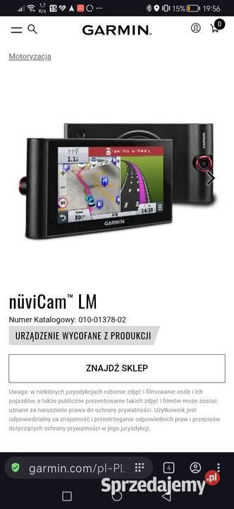 Nawigacja Garmin z kamerą nuviCamn GPS i akcesoria mazowieckie Radom