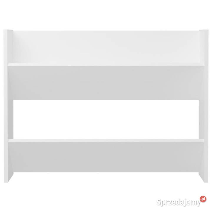 Półka ścienna na buty biała 80x18x60 materiał