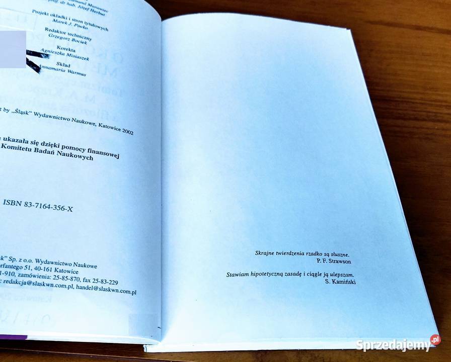 Spór o koncepcję metafizyki tomizm Podręczniki pomorskie sprzedam