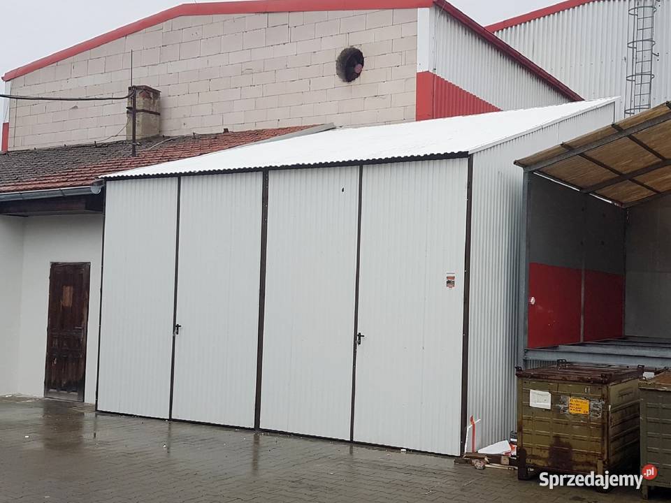 Blaszana montowana hala 55x5m złamana biel Gniezno
