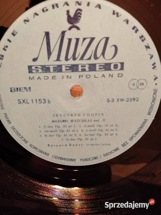 Fryderyk Chopin Ryszard Bakst Piano sprzedam