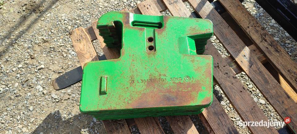 Obciążniki John Deere 6 sztuk lubelskie Olszanka sprzedam