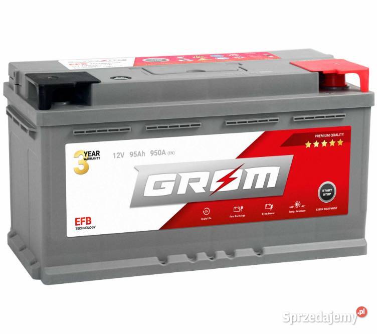 Akumulator 95Ah 950A Grom EFB startstop P pomorskie
