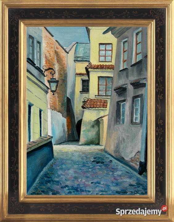 Obraz olejny Lubelski zaułek Lublin sprzedam