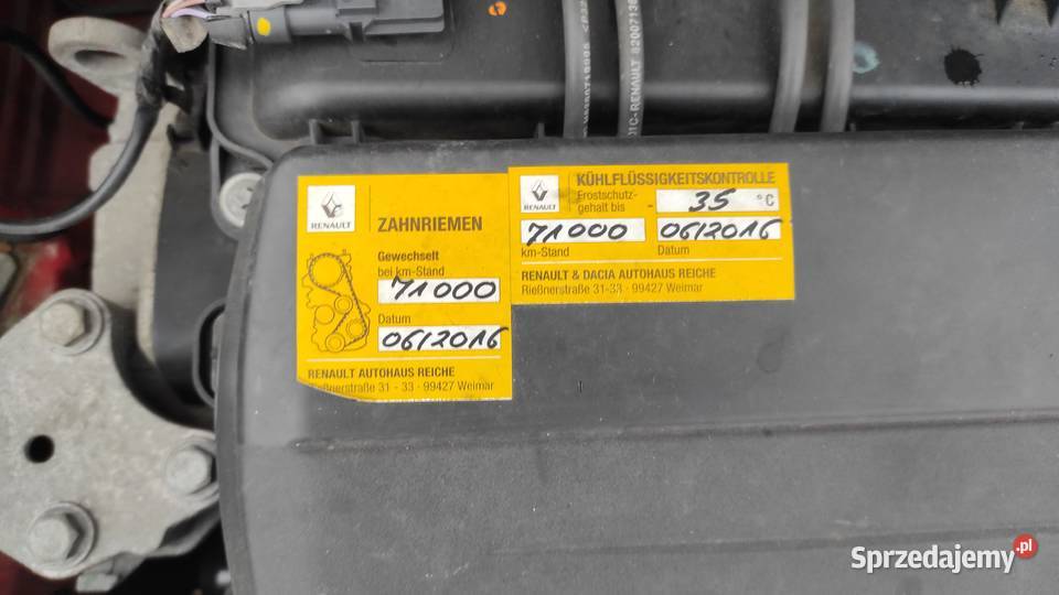 Renault Clio III lifcie 12 16V z niskim czerwony Clio Kiełczygłów