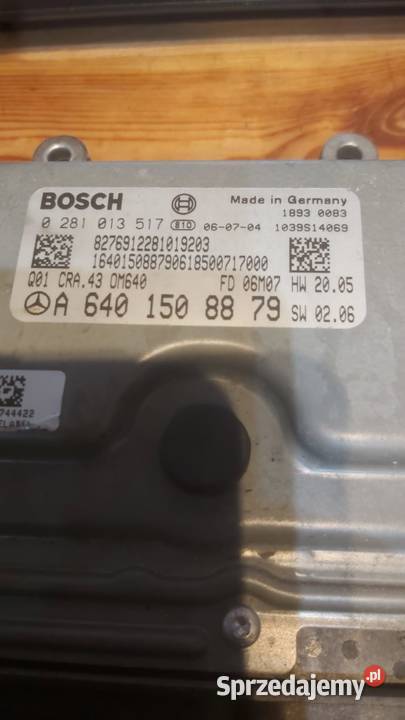 Komputer silnika MERCEDES A6401508879 Części samochodowe Margonin