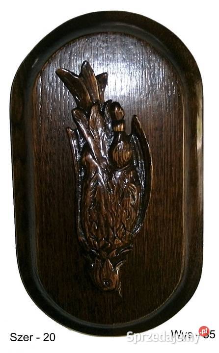 Rzeźba medalion Rękodzieło śląskie Tarnowskie Góry