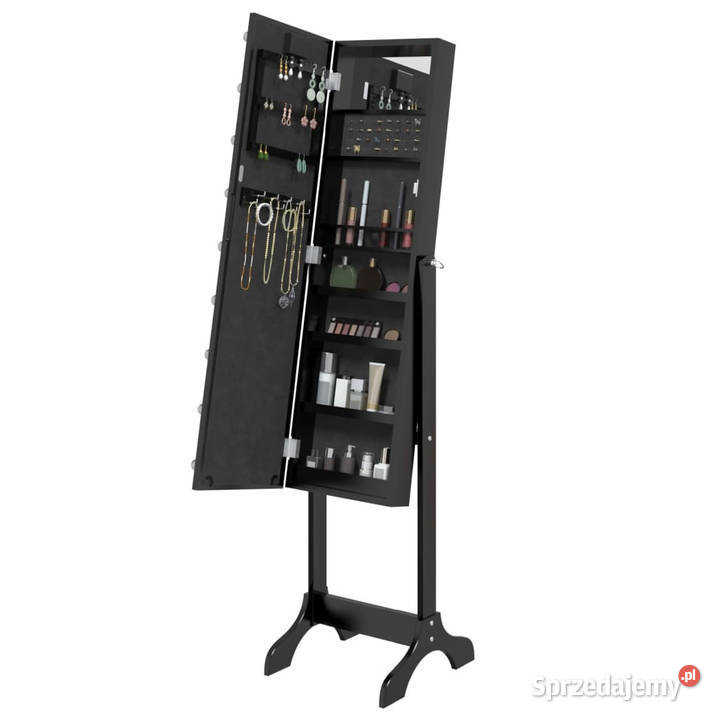 Lustro stojące z LED czarne 34x37x146 WM351767 mazowieckie Warszawa