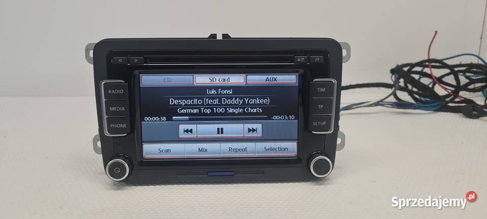 VW RCD510 Passat B7 Golf VI Radio 6CD Mp3 Aux SD Fabryczne Jarocin