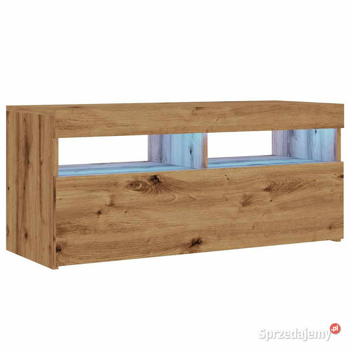 Szafka pod TV z oświetleniem LED dąb artisan mazowieckie Warszawa