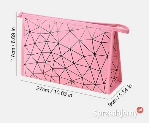 Kosmetyczka podróżna pojemna Wodoodporna Róż Płock