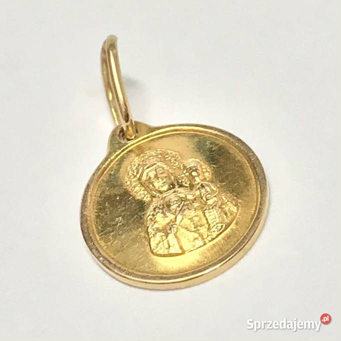 Złoty MEDALIK wisiorek 14K Matka Boska BOZIA 1 złote Warszawa sprzedam