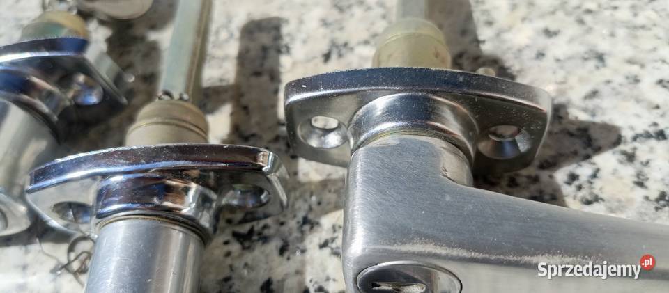 Klamki drzwi DDR z epoki Bolesławiec