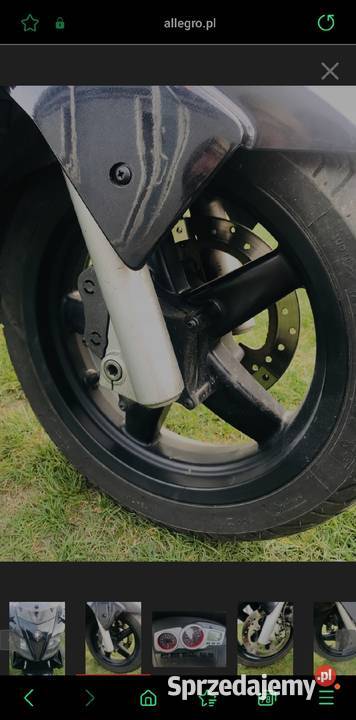 Gilera nexus 125 lampa licznik owiewka bok felga Nowy Tomyśl