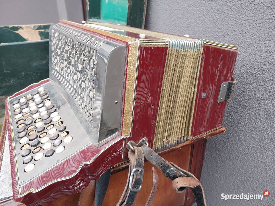 Stary akordeon guzikowy Orchestra heligonka do pomorskie