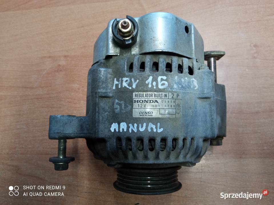 Alternator Honda HRV 16 2P 12V 1022111780 manual Oleszyce sprzedam