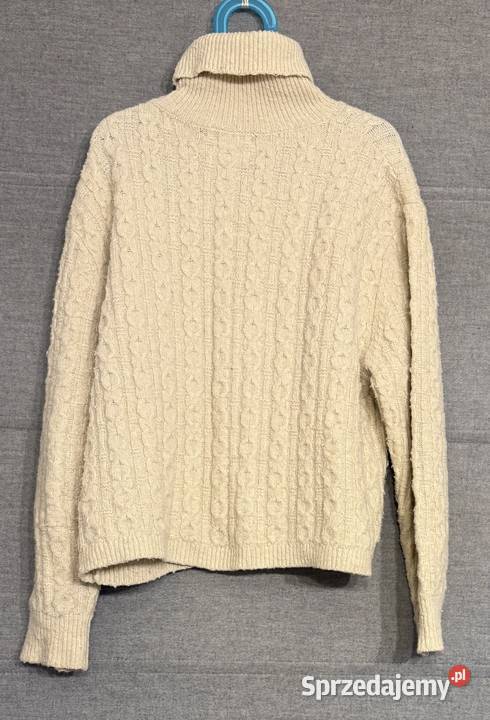 Dziewczęcy beżowy sweter z golfem ZARA rozmiar Żyrardów