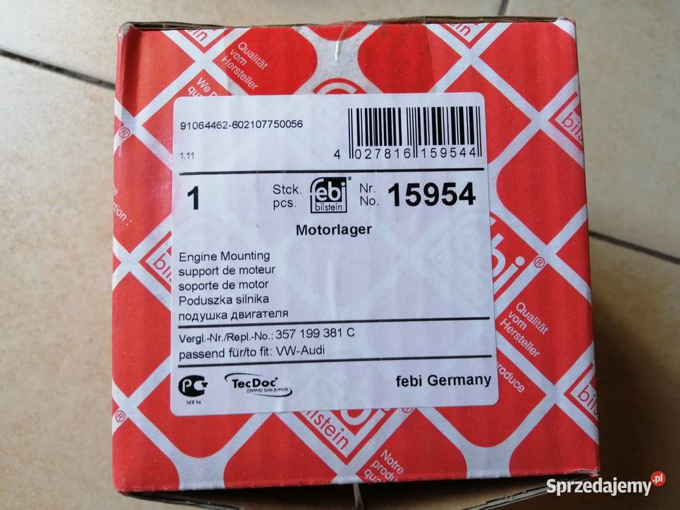 Poduszka silnika FEBI BILSTEIN 15954 vw seat Zawieszenie silnika Opole Lubelskie