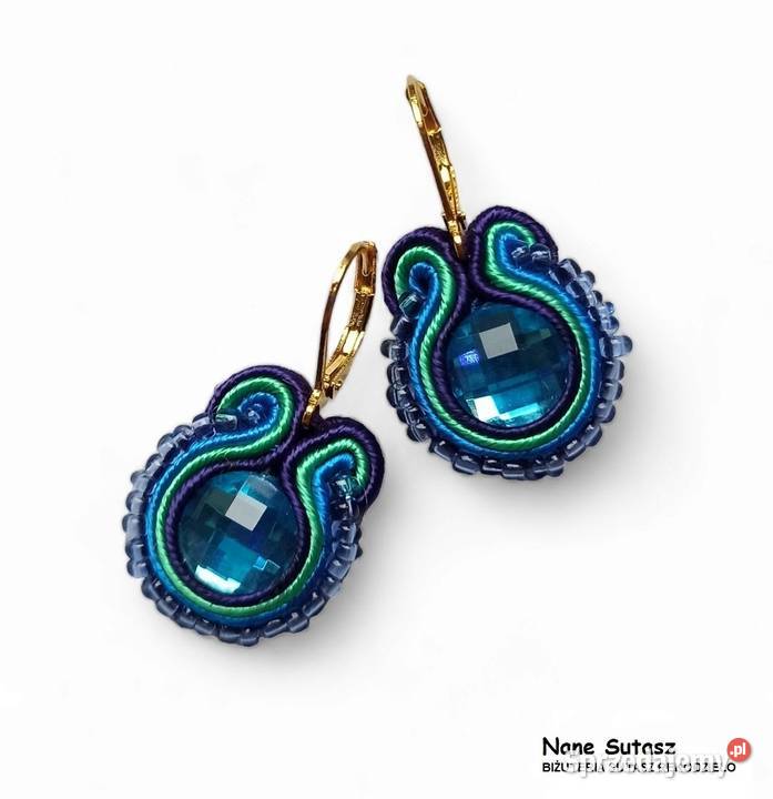 Kolczyki Sutasz rękodzieło Nane Sutasz
