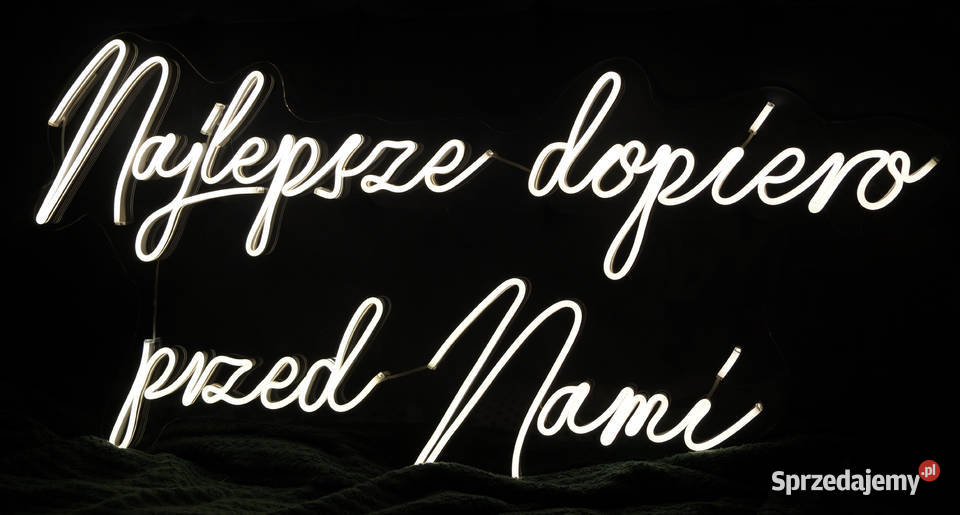 Neon na wesele napis led ślub dekoracja ledon Kraków