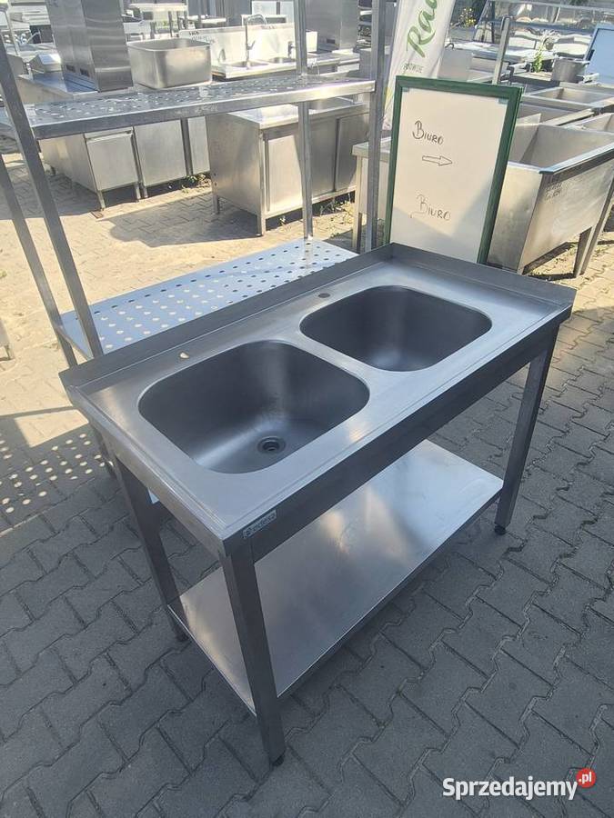 Zlew Gastronomiczny 2 Komorowy Z Półką 1106085 Gastronomia