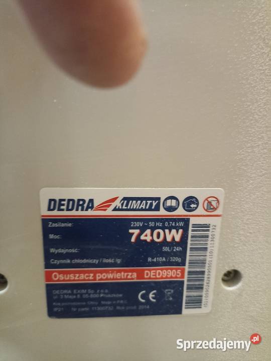 Osuszacz Dedra ded9905 Pozostałe Solec