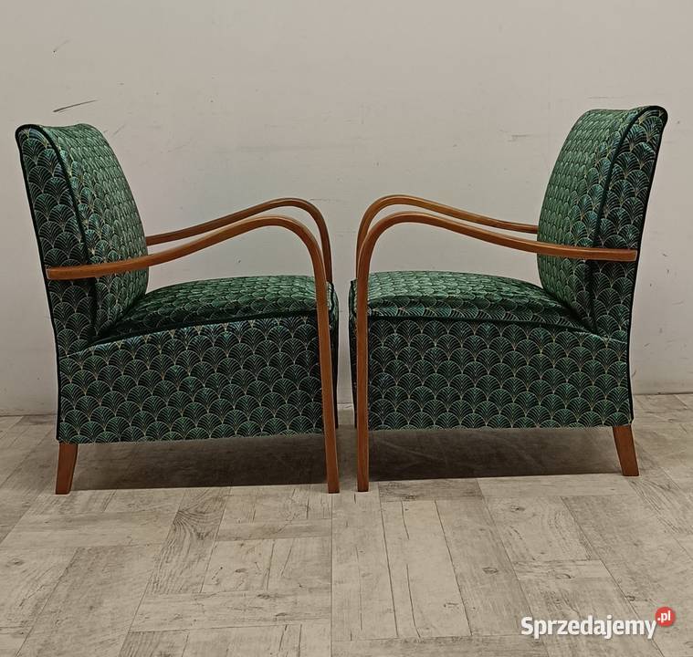 fotel fotele art deco vintage lata 60te design