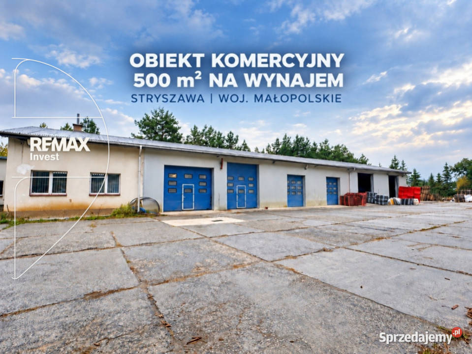 Obiekt komercyjny 500 m na wynajem 500m2 Stryszawa sprzedam