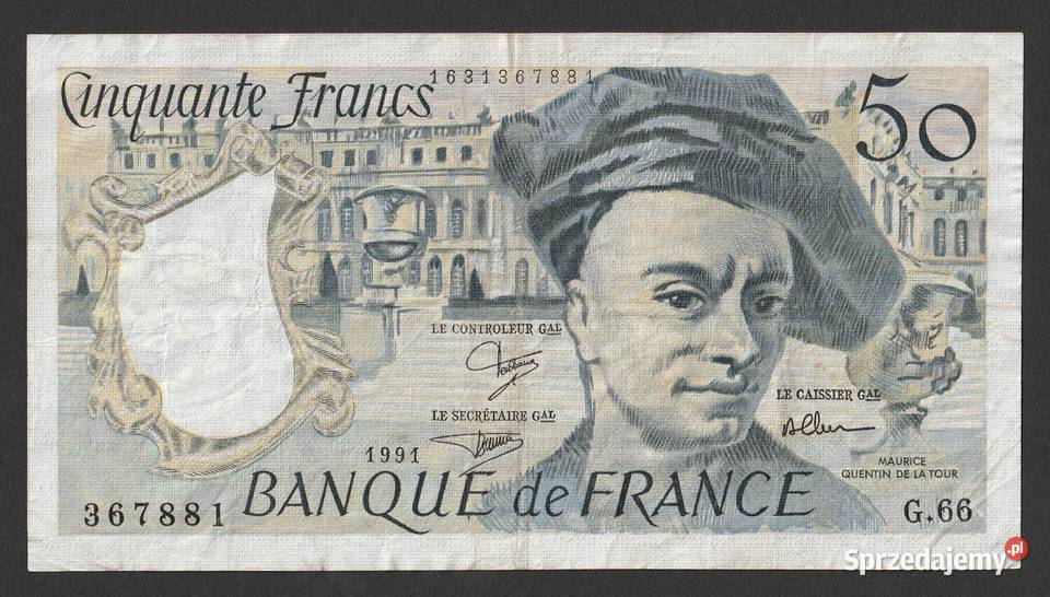 FRANCJA 50 FRANKÓW 1991 G66 Antyki, Sztuka, Kolekcje Łódź