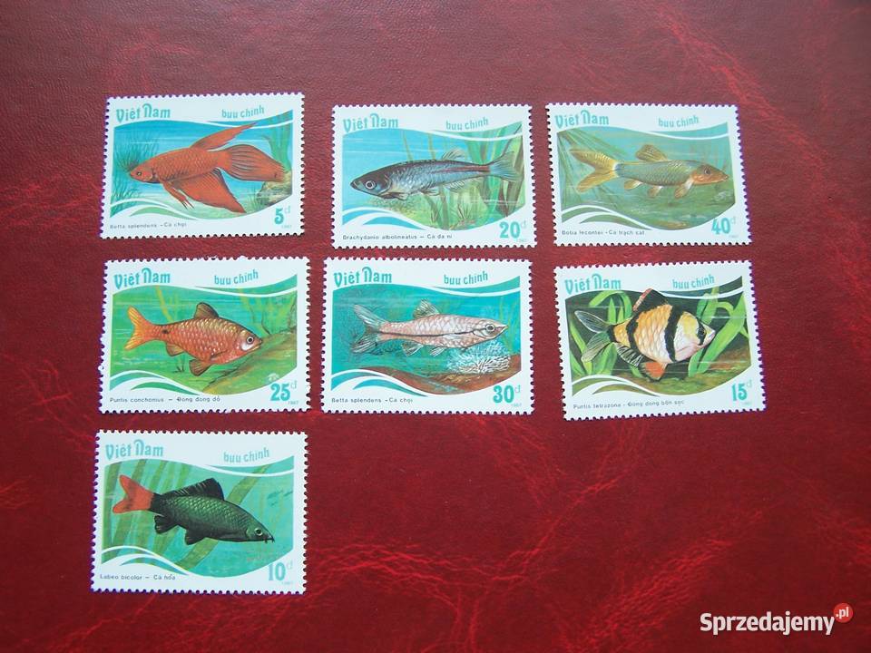 Wietnam 1987 MNH Mi 189601 Fauna Ryby Tychy
