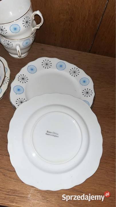 Filiżanka z talerzykiem deserowym Colclough Gdańsk