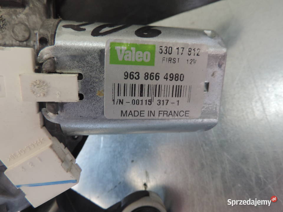 SILNICZEK WYCIERACZEK TYŁ PEUGEOT 206 9638664980