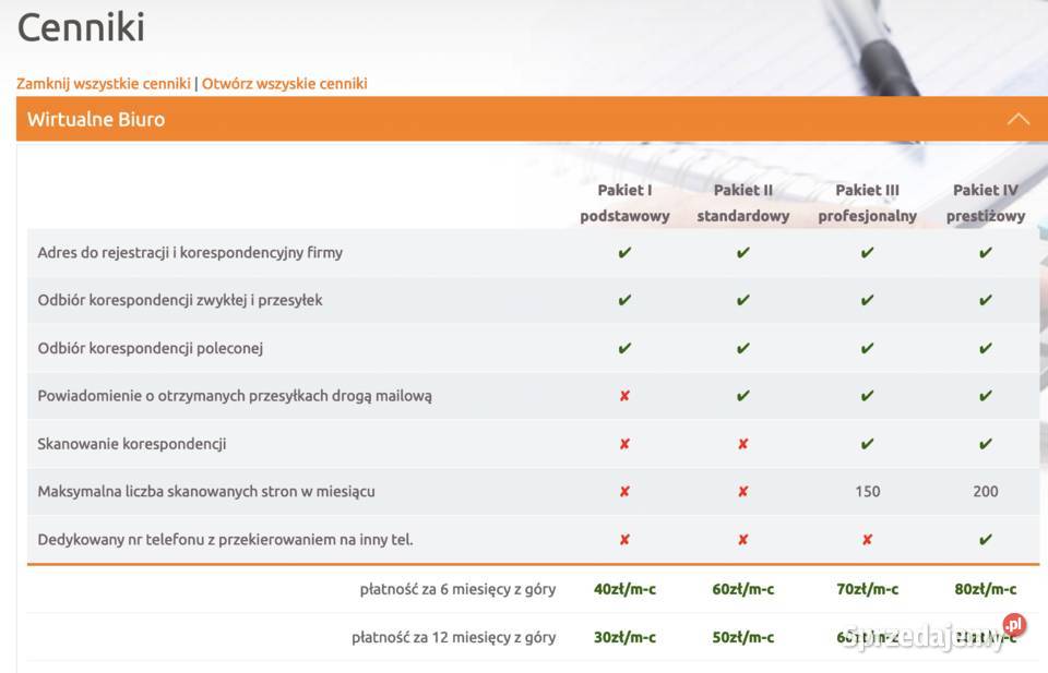 Wirtualne Biuro Warszawa Mickiewicza 37 30 usługi