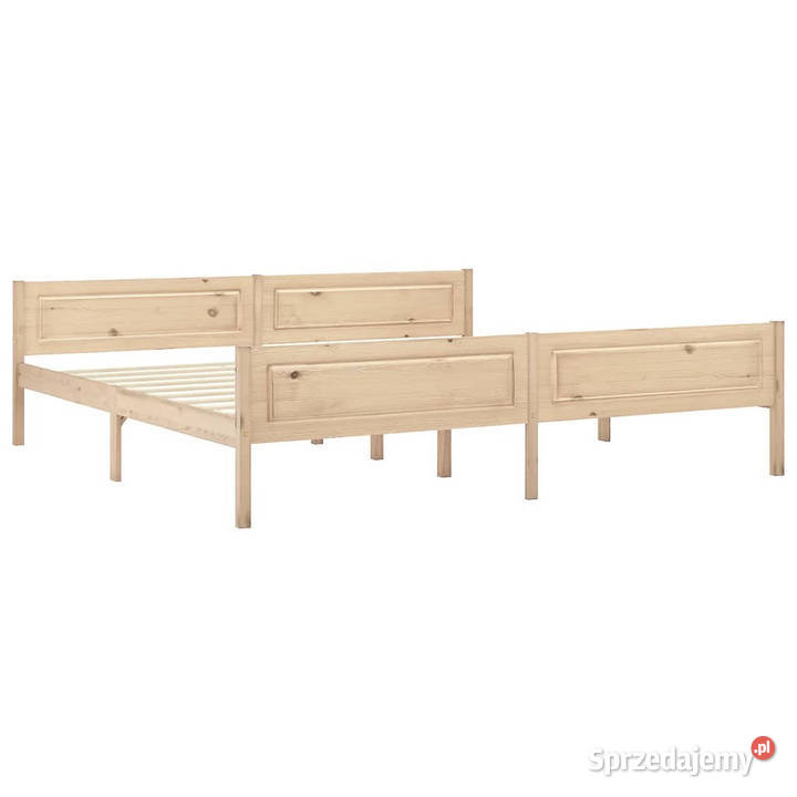 Rama łóżka z litego drewna sosnowego 200 x 200 206cm Warszawa