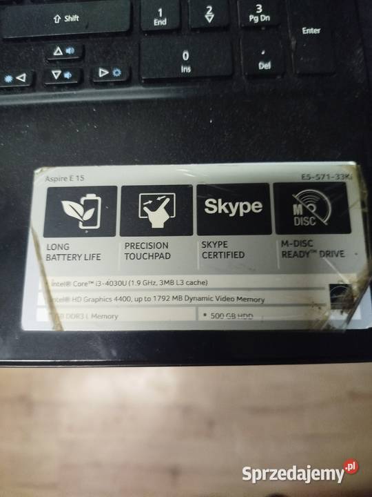 Laptop Acer aspire E15