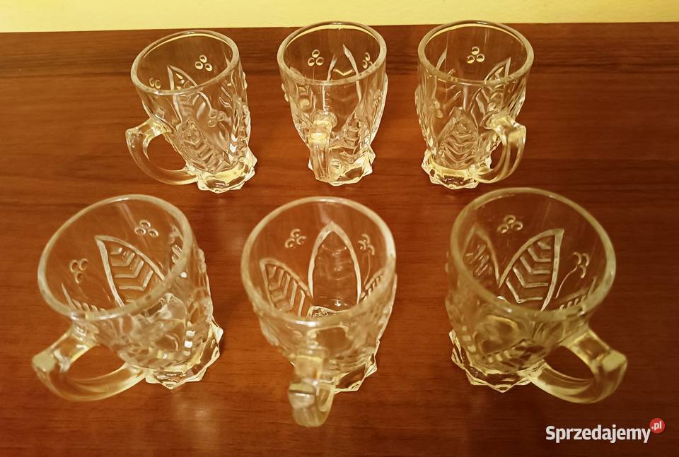 Szklaneczki z uchytem Szklanki i kufle Łódź sprzedam