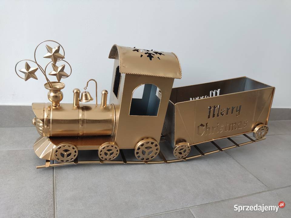 POCIAG ZŁOTY OZDOBA DEKORACJA Dekoracje i ozdoby Straszęcin