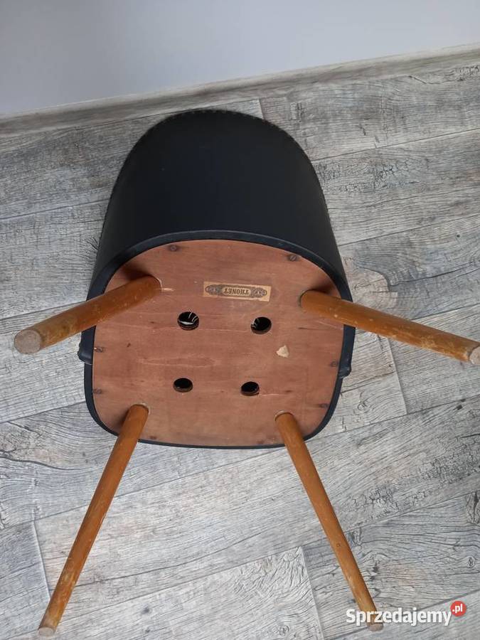 Stare krzesło patyczak muszelka THONET prl 48cm Rawicz