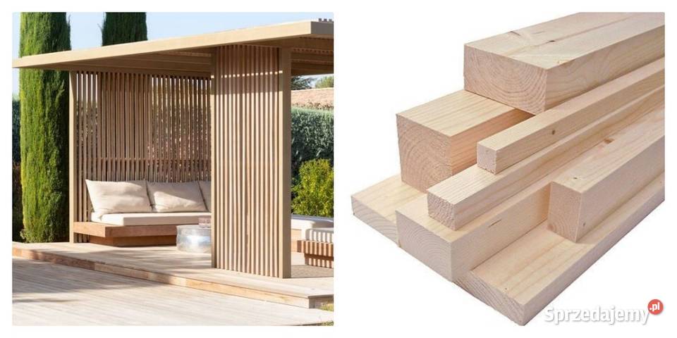 suche heblowane kantówki świerk legar słup Maciejowice