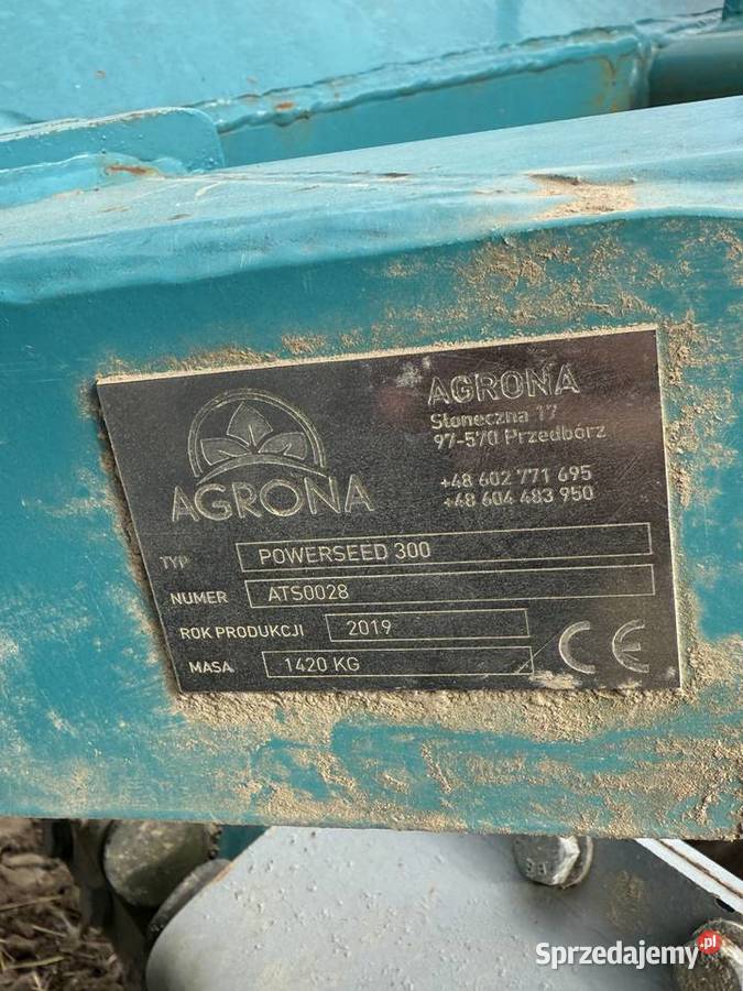 AGRONA POWERSEED 300 3 m 2019 r Koźminiec