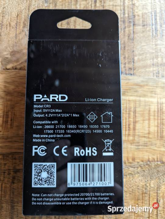 Oryginalna ładowarka Pard CR3 Nowa