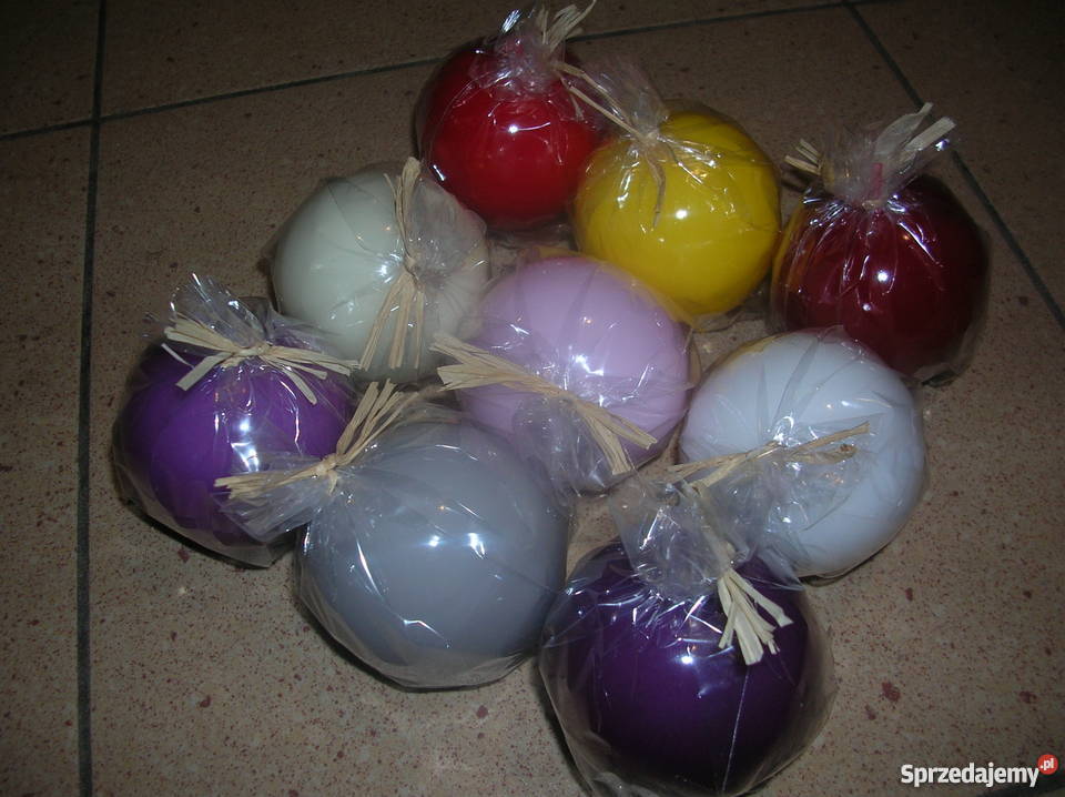 Świeczki świece KULKI 6 śr Barwione Lakier 219 Siewierz