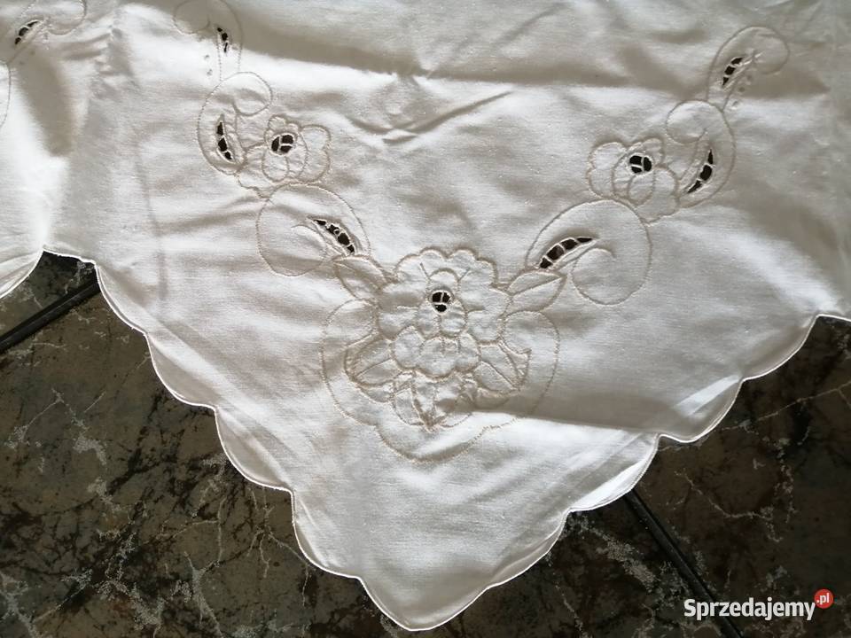 zazdrostka bawełniana haftowana firanka zasłonka Gdynia sprzedam