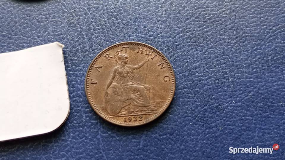 Stare monety 1 farthing 1932 Anglia 2 podkarpackie Lesko